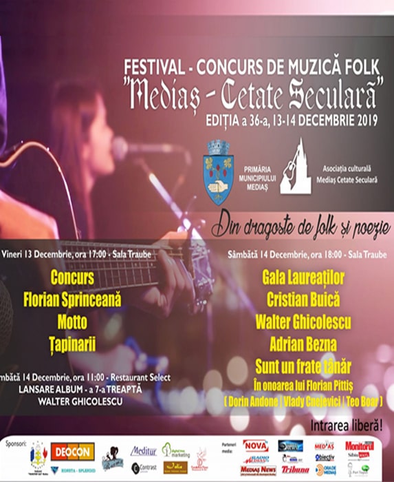 Festival concurs de muzică folk: Mediaș - Cetate Seculară